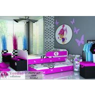 Łóżko tapicerowane FAIRY HIT PINK DOUBLE z materacami - fairy_hit_pink_double.jpg