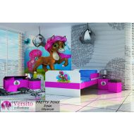 Łóżko tapicerowane PETTY PONY PINK PREMIUM z materacem - pretty_pony_pink.jpg