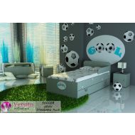 Łóżko tapicerowane 8 kolorów SOCCER STANDARD PLUS z materacem - soccer_gray_standard_plus_.jpg